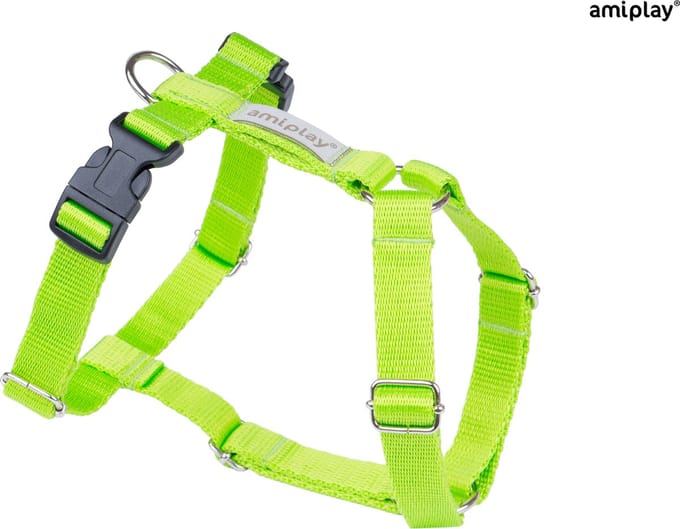 Amiplay Harnas verstelbaar guard Samba groen maat-XL / 45-85x65-95x2,5cm
