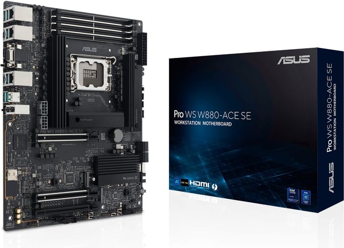 Asus PRO WS W880-ACE Moederbord Socket Intel LGA 1851 Vormfactor ATX Moederbord chipset Intel® W880