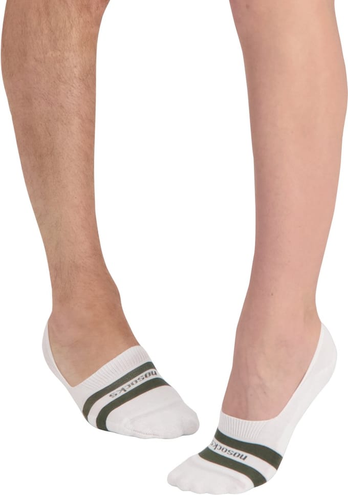 Nosocks Sport - Onzichtbare sokken - Katoen - Wit - Maat 44-46 - 2-pack