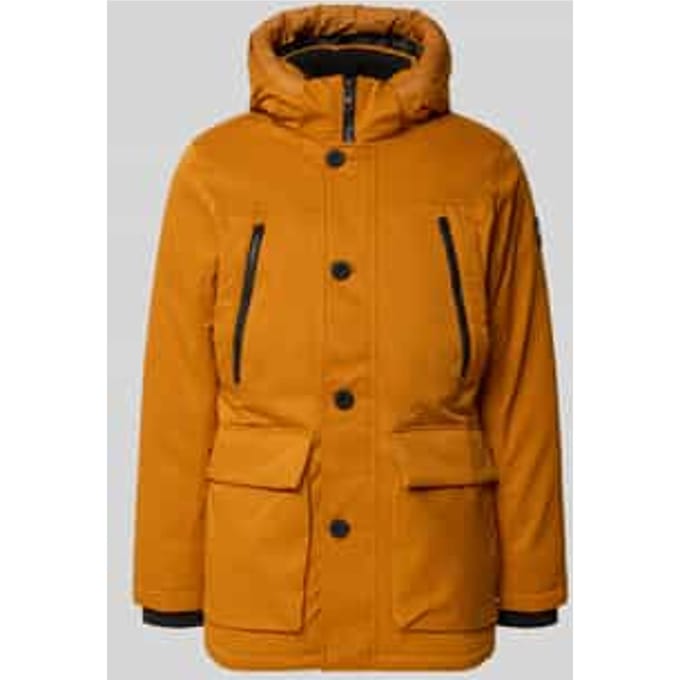 Regular fit parka met klepzakken