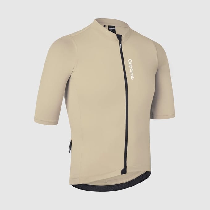 GripGrab Ride Short Sleeve Jersey Man Beige - Maat XL