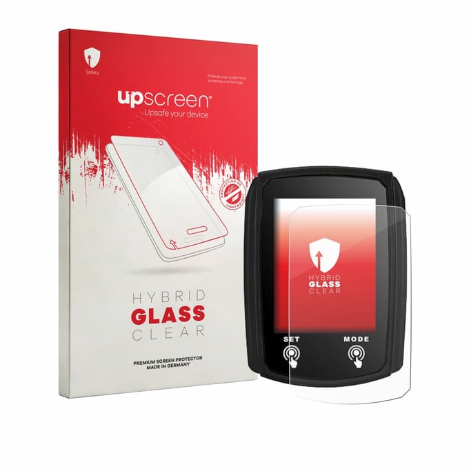 upscreen - Screenprotector voor JZK Bike Computer - Folie Beschermfolie Beschermglas transparant
