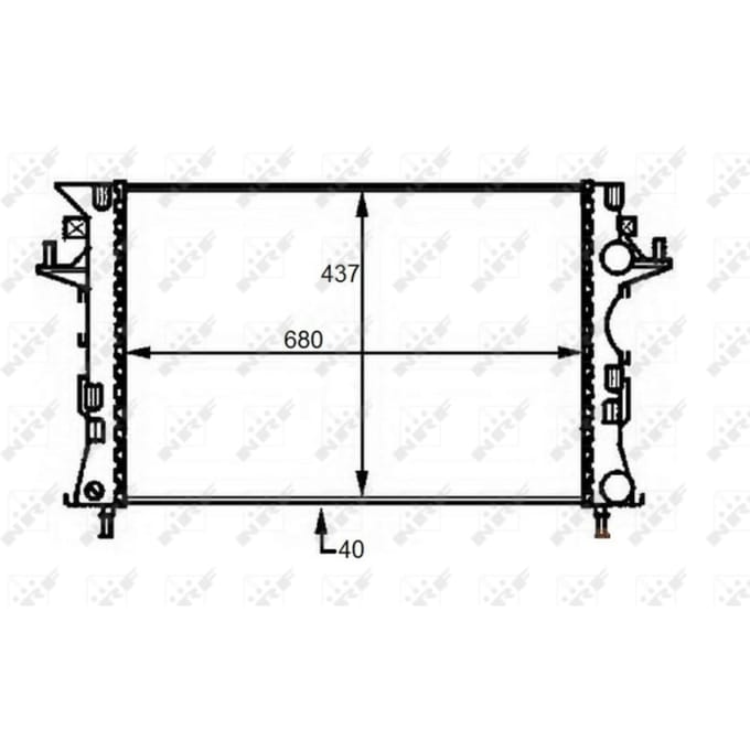 Radiator NRF 58490