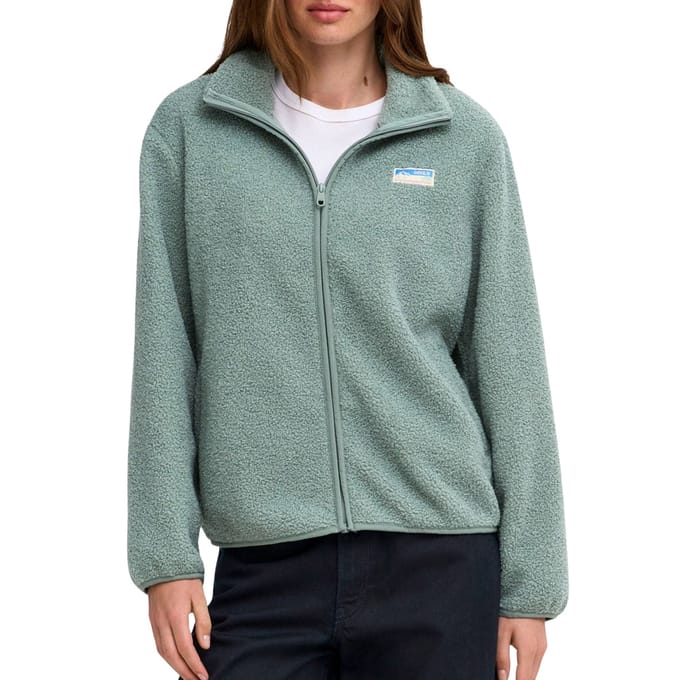 Regular fit fleecejack met ritssluiting model 'EVA'