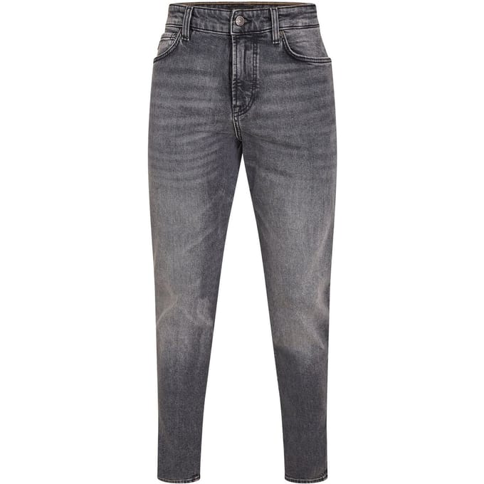 Men's Boss High Rise Slim Fit Five Pocket Jeans in Medium Grey