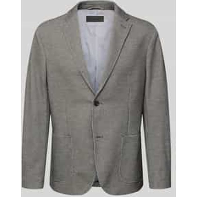slim fit 2-knoopscolbert met structuurpatroon