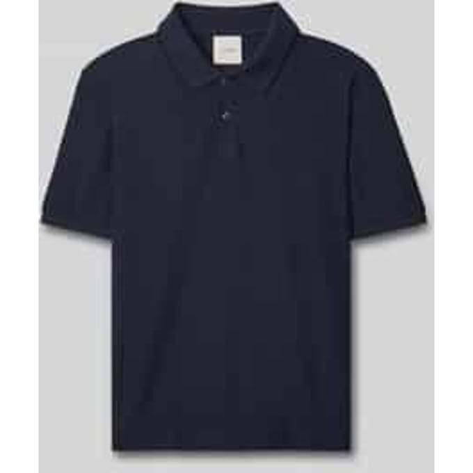 poloshirt met gestikt logo van puur katoen