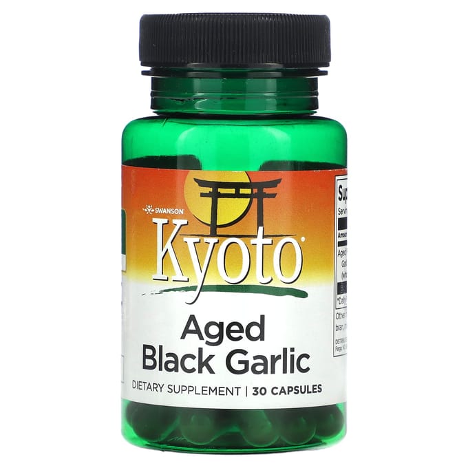 Kyoto, Ail Noir Vieilli, 30 Capsules (650mg par capsule)