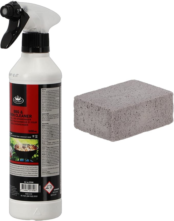 Fancy Flames BBQ schoonmaakset - BBQ reiniger - BBQ schoonmaak puimsteen