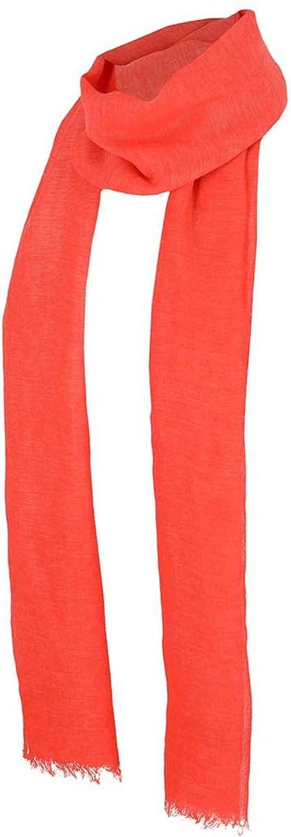 Sarlini Langwerpige Effen Sjaal Oranje Koraal