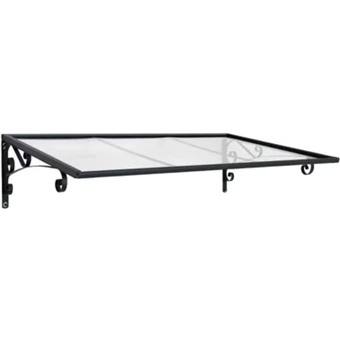 Palram | Canopia - Veranda- En Deurluifel Vega - Helder - Grijs - 200x200x252cm