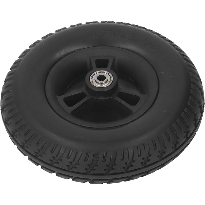 8 inch Rolstoelband PU Anti-Slip Explosiebestendig Sterk Draagvermogen Wiel Vervanging black