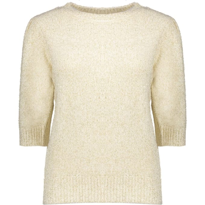 Geisha Pullover Lurex Off-white/gold Maat: M | Sweaters Outlet | Dames | Wit