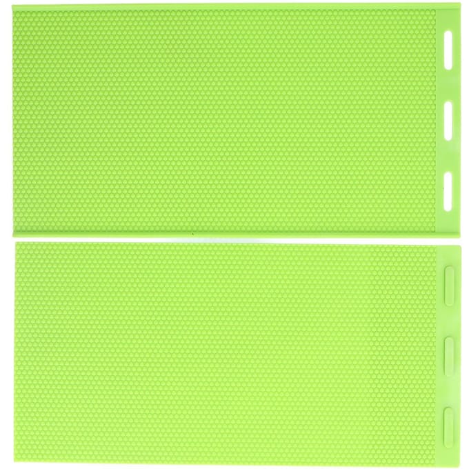 2 Stuks 5,4 mm Siliconen Bijenwas Plaat Mal Bijenwas Fundering Pers Mal Imker Uitrusting green