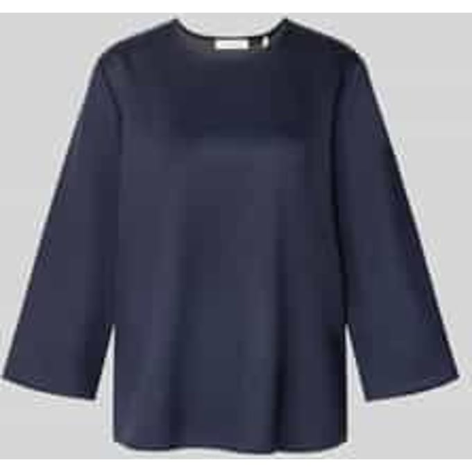 Regular fit sweatshirt met ronde hals en 3/4-mouw