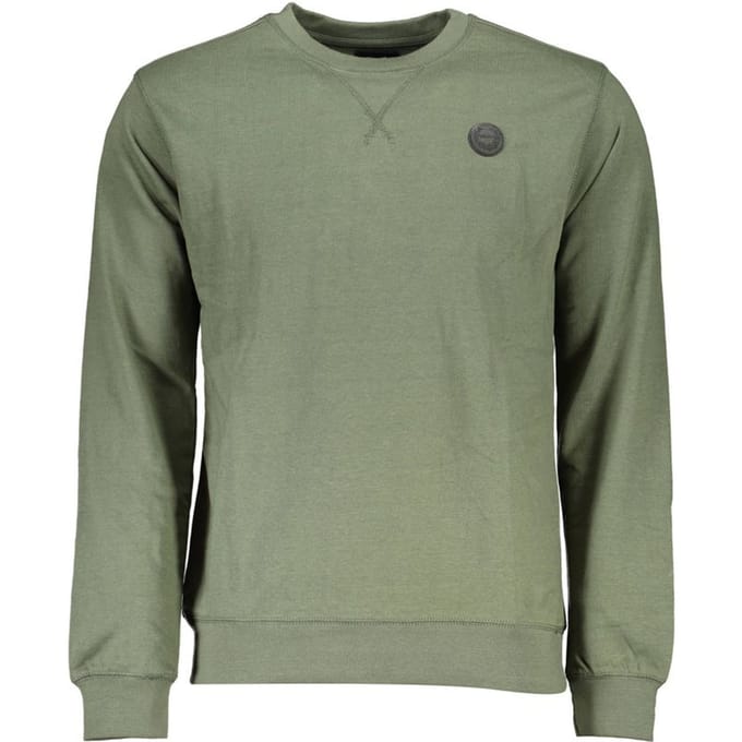 Gianmarco Venturi Verde Katoenen Heren Sweatshirt