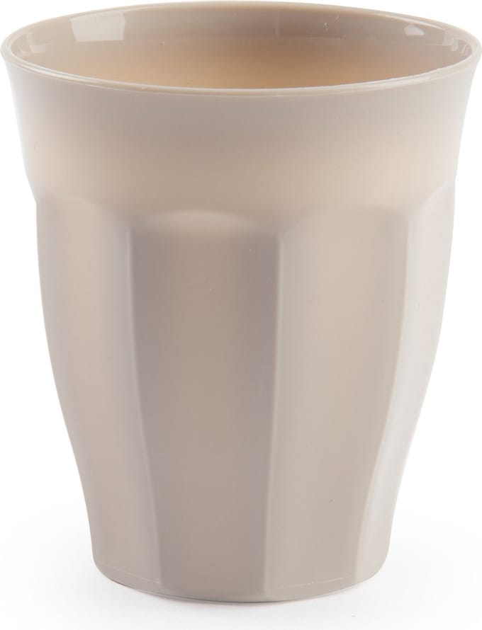 Plasticforte drinkglas - kunststof - beige - 250 ml - drinkglazen