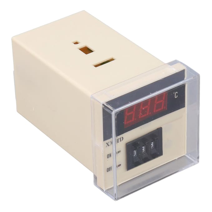 AC 220V Type E Contrôleur de Température Réglable Thermostat Numérique LCD 0?399 celsius  XMTD?2001 beige
