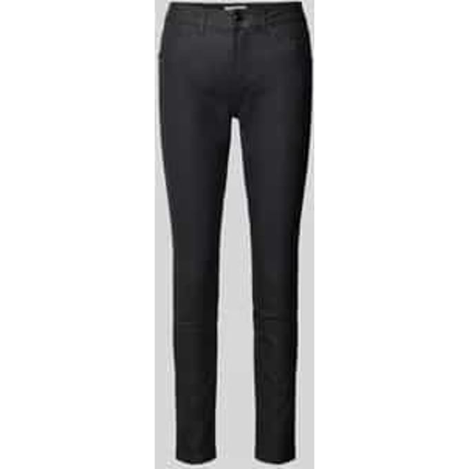 Tom Tailor - Coated TTLUCIE SKINNY jeans - Maat 28/32 - coated black denim