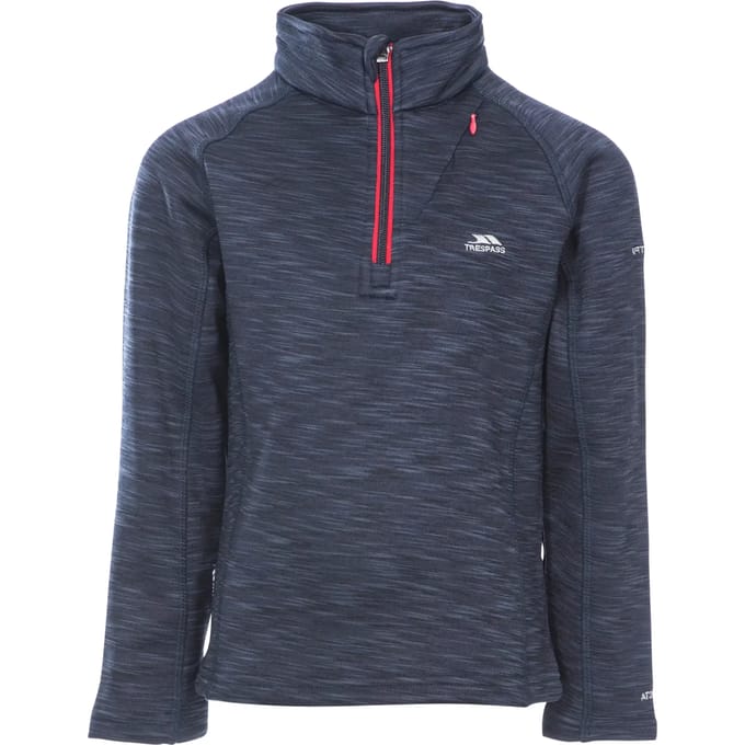 Trespass kinderfleecejas/fleecepullover Edvin - Jongensfleece At200 Navy Marl
