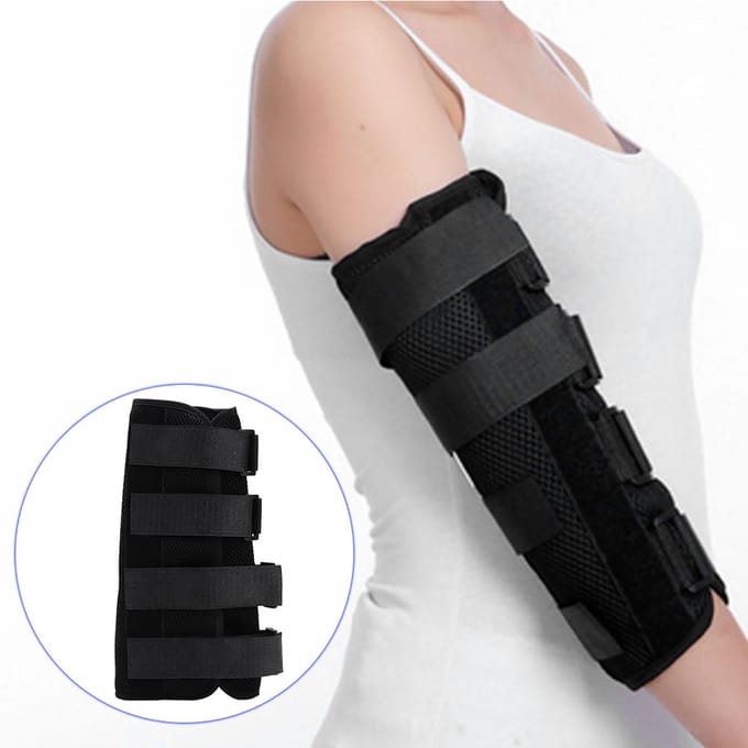 Professionele Armspalk Elleboogbrace Ondersteuning Elleboogoperatie Herstelhulpmiddel L L black