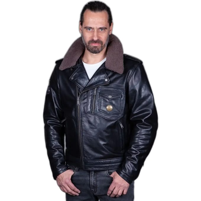 Motor leren jas Helstons Perco