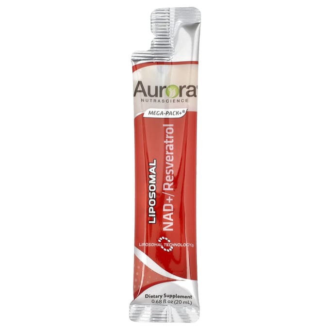 Nad+/Resvératrol Liposomal, 32 Sachets, 20 ml (0,68 fl oz) Chaque