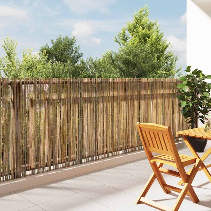 vidaXL - Bamboe - hek - 500 - x - 125 - cm - Bamboe - Naturel