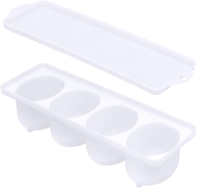 Eierhouder - Voedselcontainer - Ingelegde Eieren - Luchtdicht Lekvrij - 24 cm - Wit