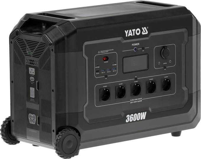 YATO 3600W Verrijdbare Powerstation (60000 mAh)