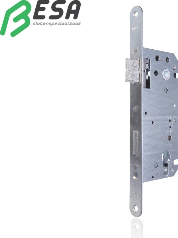 Dyla 102: cilinderslot 110/55 Voorplaat: 22mm afgerond gelakt