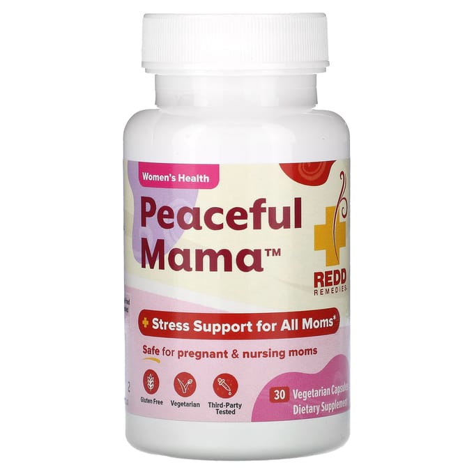 Redd Remedies, Peaceful Mama, 30 Plantaardige Capsules