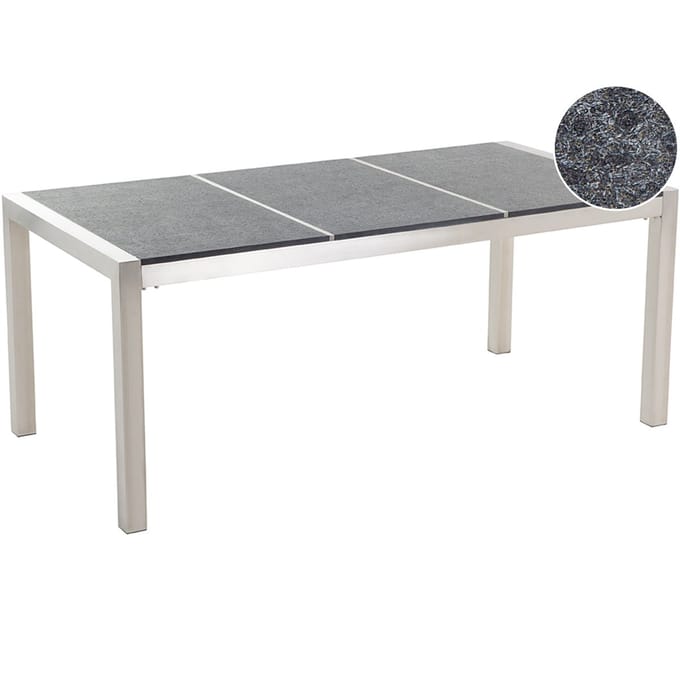 GROSSETO - Tuintafel - Grafietgrijs - 90 x 180 cm - Graniet