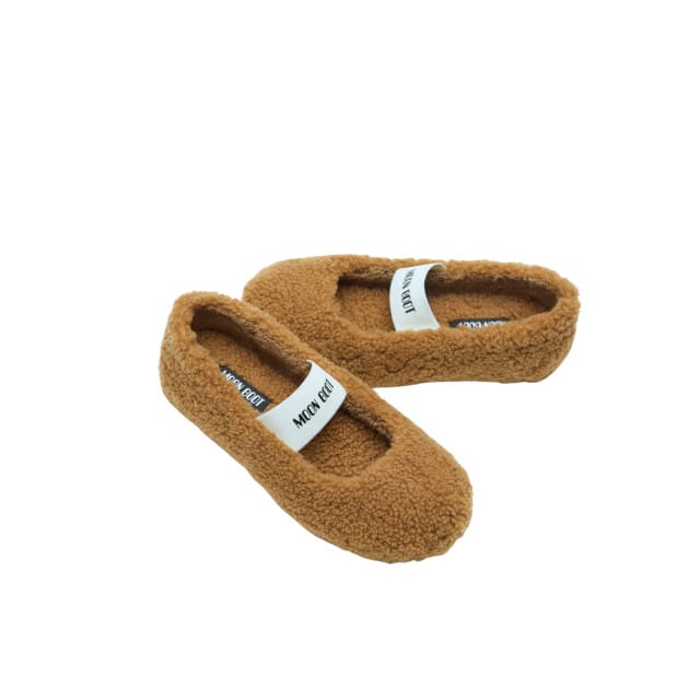 Moon Boot Mb Shearling Ballerina Ballerina's Cognac 80d2400010