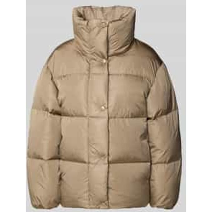 Relaxed fit donsjack met opstaande kraag