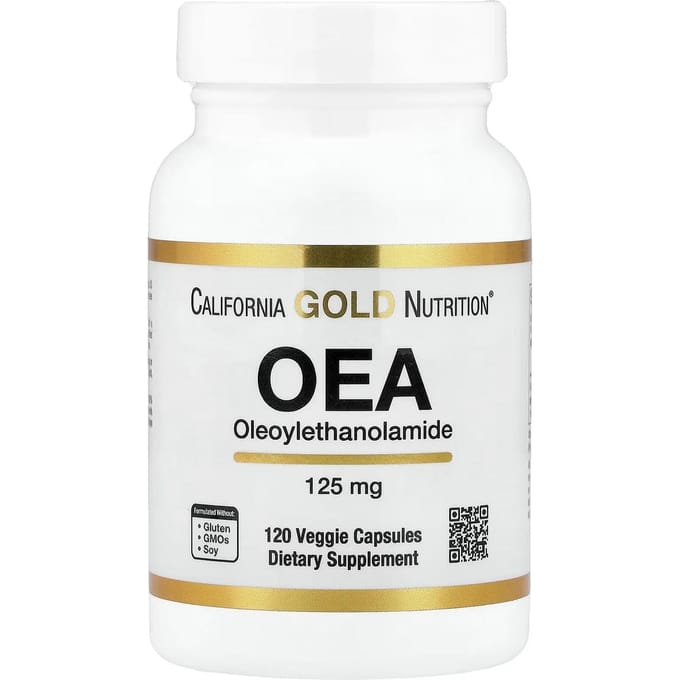 Oleoylethanolamide (Oea), 125 mg, 120 Veggie Capsules