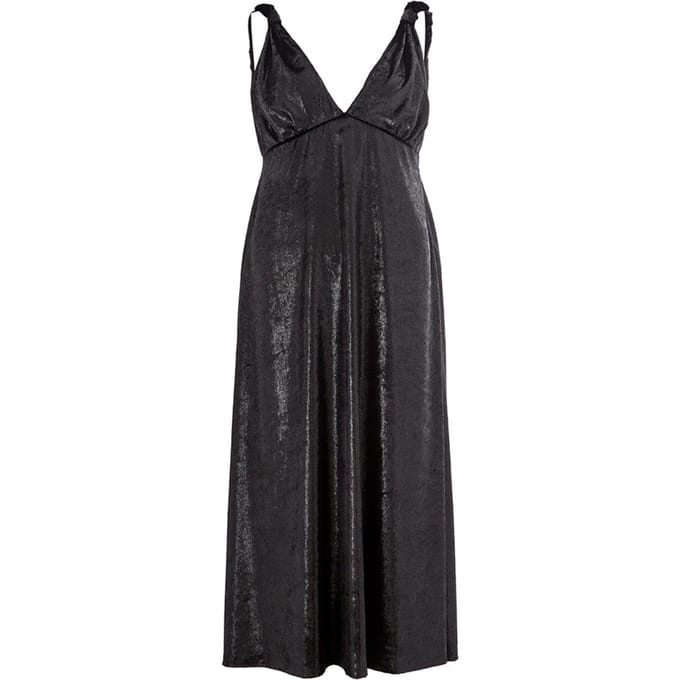 Jurk met riemen Velvet effect