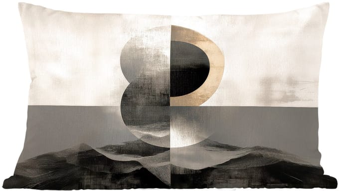 Sierkussens - Kussentjes Woonkamer - 60x40 cm - Cirkels - Schaduw - Abstract