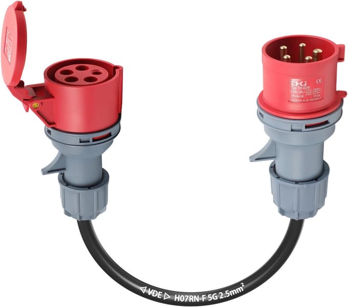 Krachtstroomadapter 32A naar 16A CEE IP44 400V Professioneel