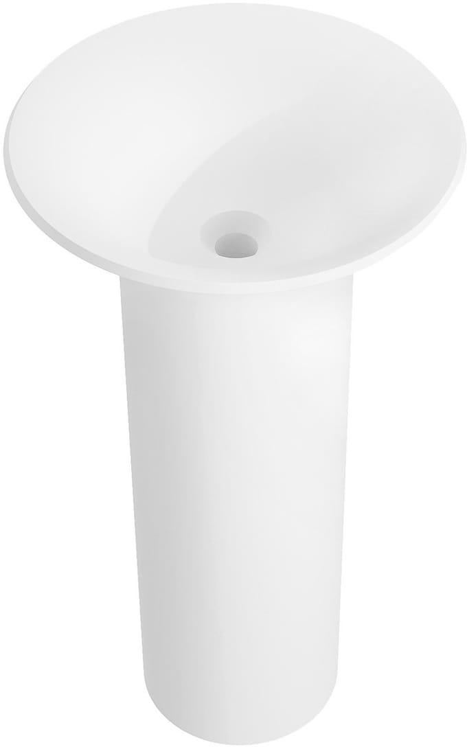 Mexen Leta vrijstaande wastafel van composiet 45 x 45 cm, wit mat - 26574500