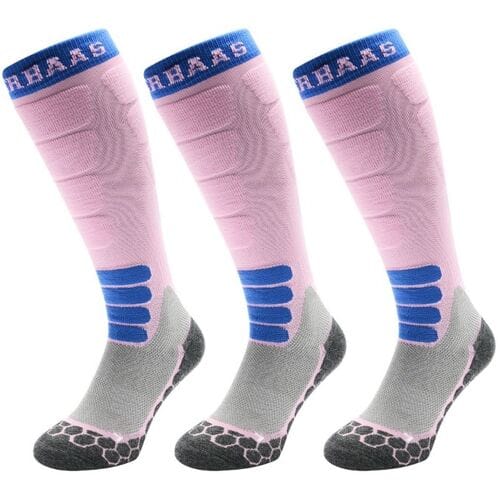 Poederbaas Skisokken Dames - Merinowol Pro - 3-pack Powder Rose - Maat 39/42