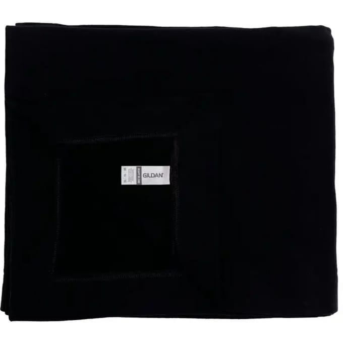 Heavy Blend Fleece Stadium Blanket - Black - One Size