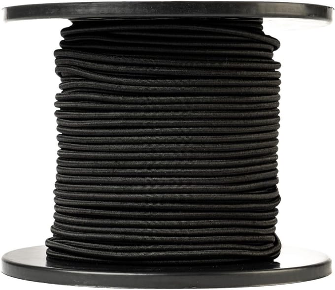 Elastisch Rond Touw 4mm Zwart 100 Meter Professionele Kwaliteit