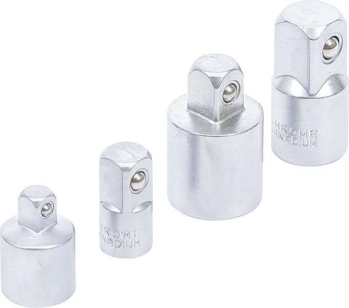 BGS 8808 | Ratel doppen adapterset | 4 delig - 1/4 - 3/8 - 1/2