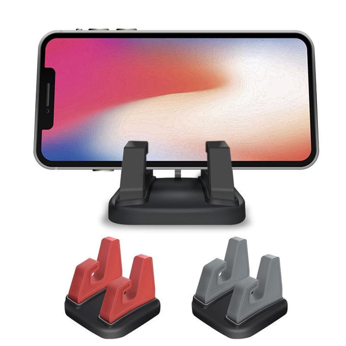 VAORLO 360 graden autotelefoon GPS-houder Bureau Dashboard Sticking mobiele telefoonhouder Stand Mount Bracket rood