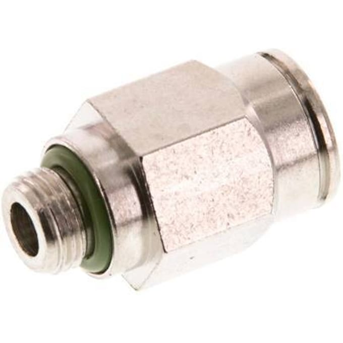 10mm x G1/8'' Messing Insteekfitting Buitendraad FKM [2 Stuks]