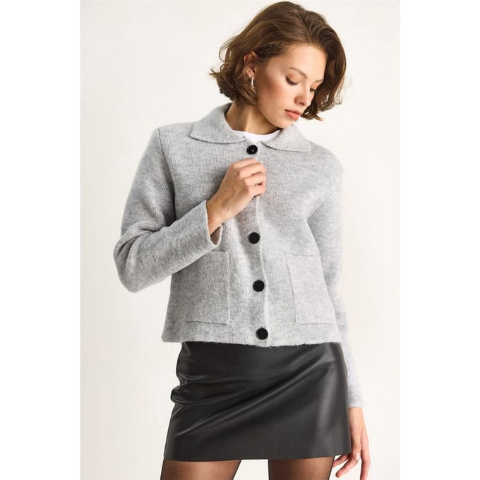 Gebreide cardigan met zakken