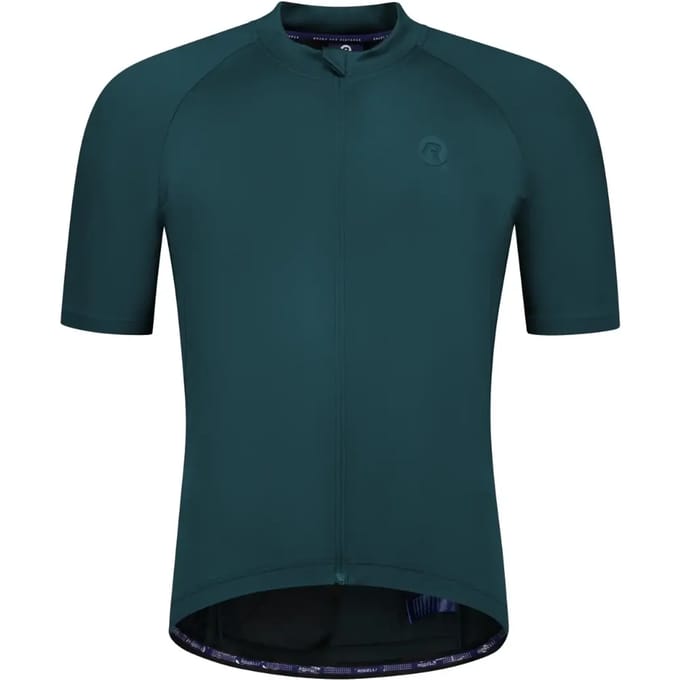 Rogelli Essential II Heren Fietsshirt - Korte Mouw - Lange Rits - Blauw