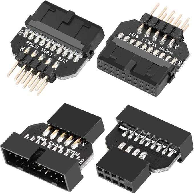 Cosensi - USB 2.0 naar USB 3.0 Moederbord Adapter Header Converter 4 stuks