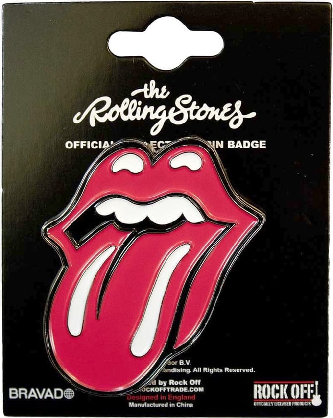 The Rolling Stones - Classic Tongue Large Pin - Rood